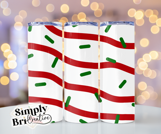 Icing and Sprinkles Scatter Template Tumbler