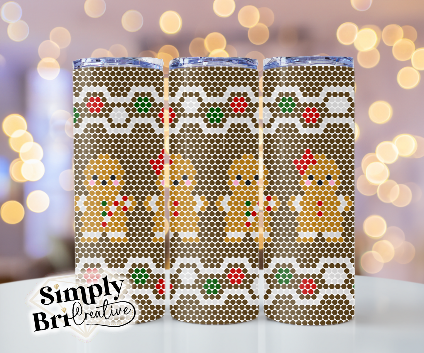Gingerbread Template Tumbler (5mm/SS20)
