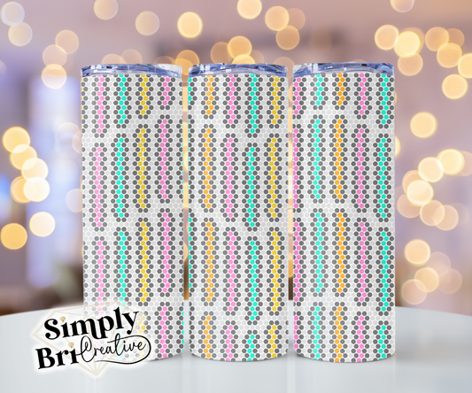 Wavy Glow Sticks Template Tumbler (4mm/SS16)
