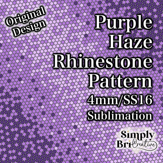 Purple Haze Sublimation Rhinestone Pattern (4mm/SS16)