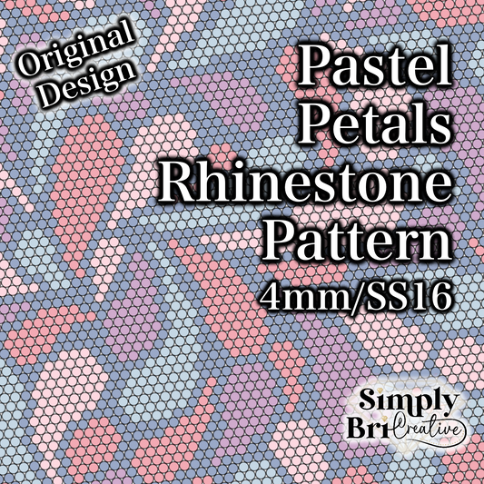 Pastel Petals Rhinestone Pattern (4mm/SS16)