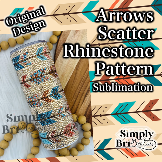 Arrows Rhinestone Scatter Pattern