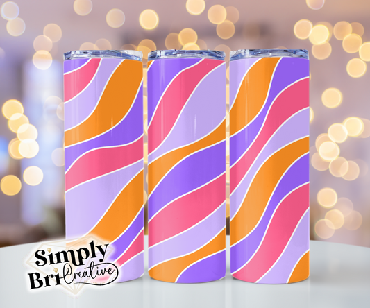 Wavy Swirl Template Tumbler