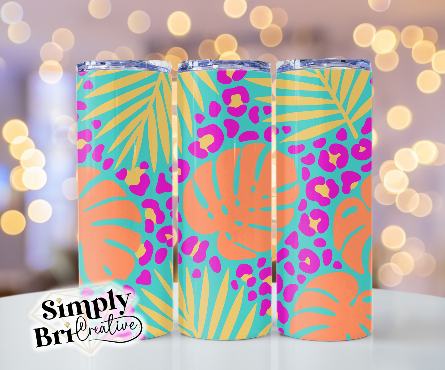 Tropical Leopard 2 Template Tumbler