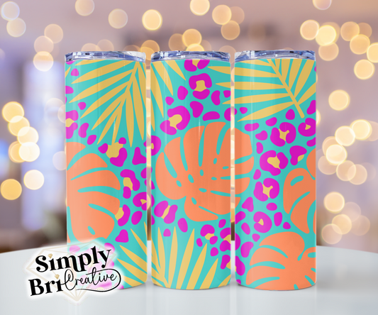 Tropical Leopard 2 Template Tumbler