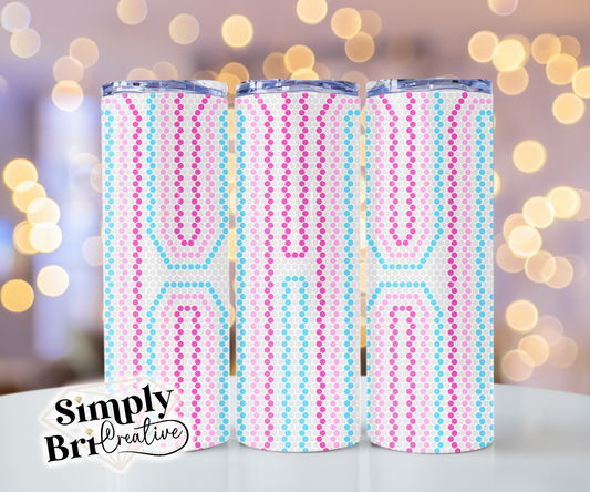 Retro Rainbow Template Tumbler (4mm/SS16)