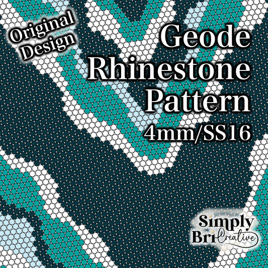 Geode Rhinestone Pattern (4mm/SS16)
