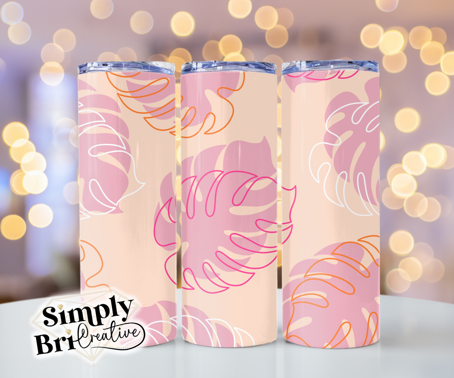 Monstera Template Tumbler