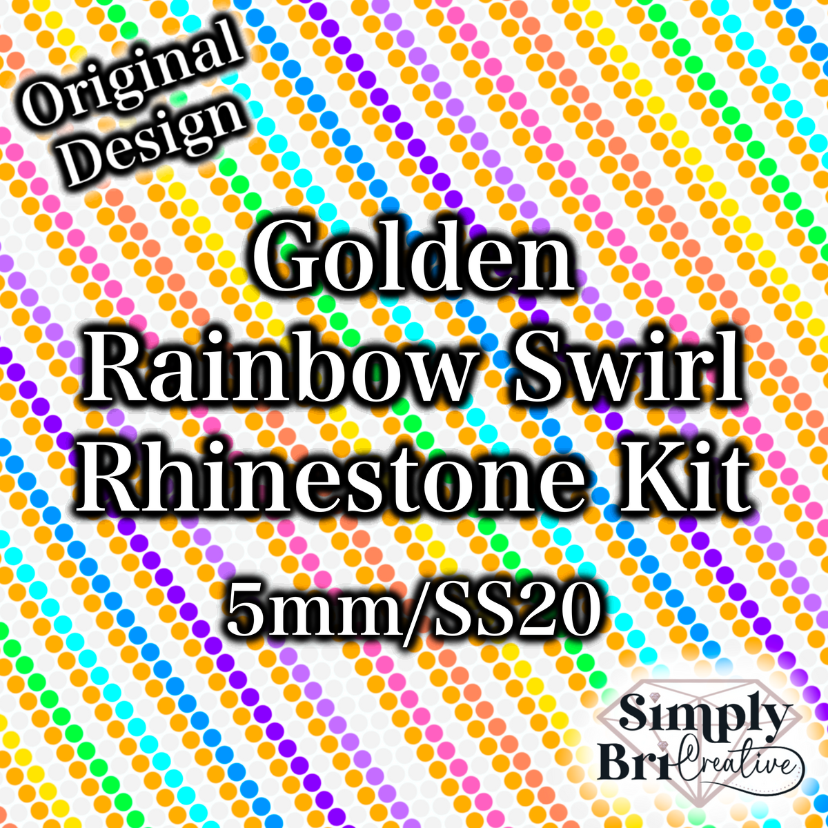 Golden Rainbow Rhinestone Kit