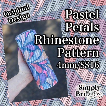 Pastel Petals Rhinestone Pattern (4mm/SS16)