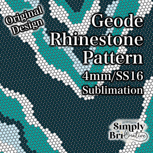 Geode Sublimation Rhinestone Pattern (4mm/SS16)