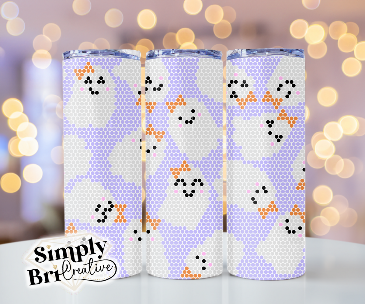 Cute Ghosts Template Tumbler