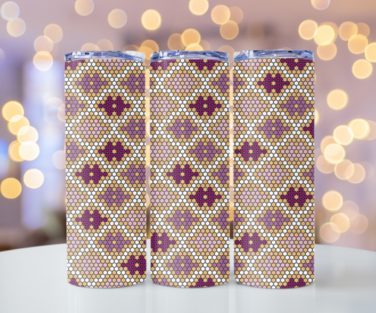 Diamond Tiles Template Tumbler (4mm/SS16)