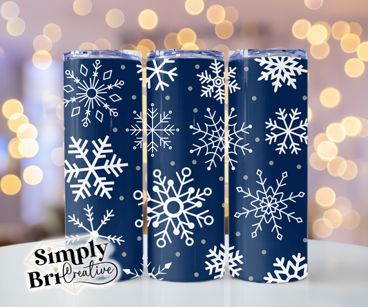 Snowflake Template Tumbler