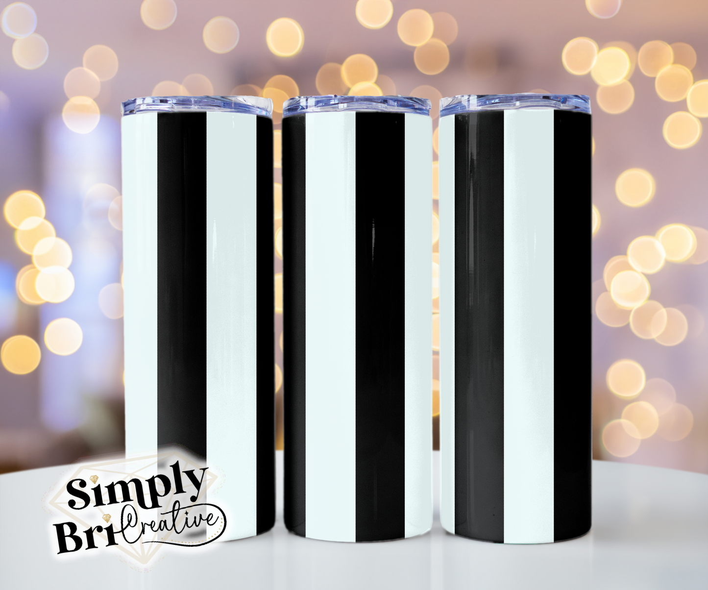 Stripes Template Tumbler