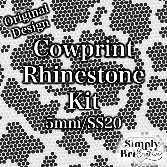 Cow Print Rhinestone Kit