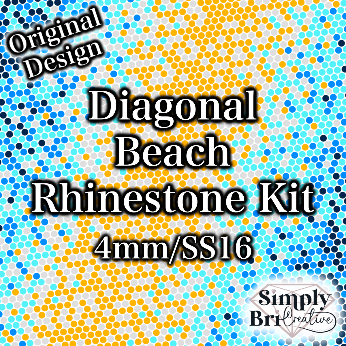 Diagonal Beach Rhinestone Kit