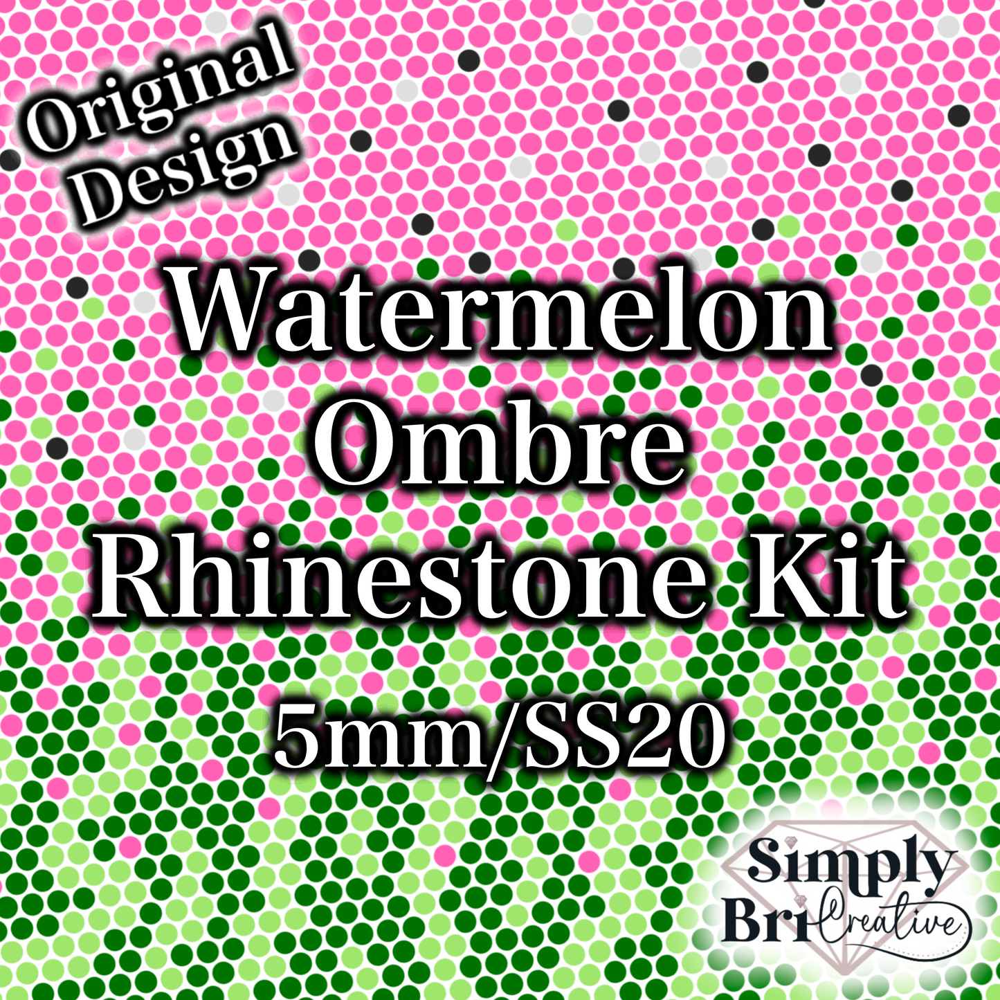 Watermelon Ombré Rhinestone Kit