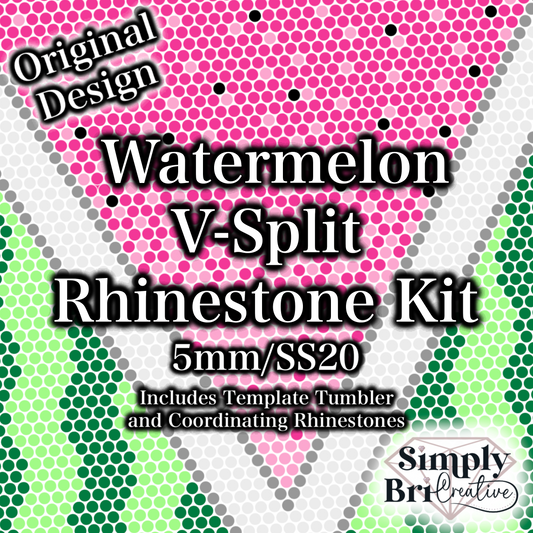 Watermelon V-Split Rhinestone Kit